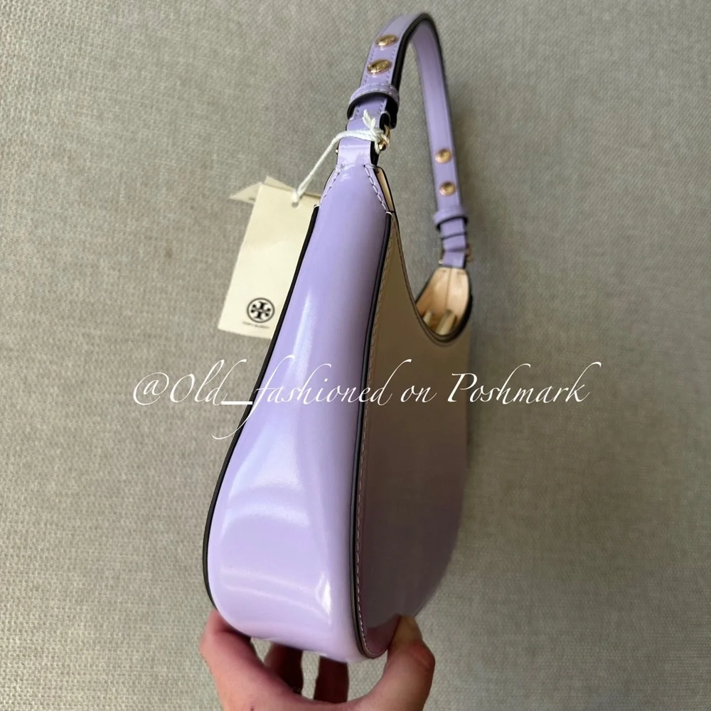 TORY BURCH Emerson Dip Dye Shoulder Bag in Sweet Corn / Lavender